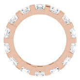 14K Rose 2 1/2 CTW Natural Diamond Eternity Band Size 7